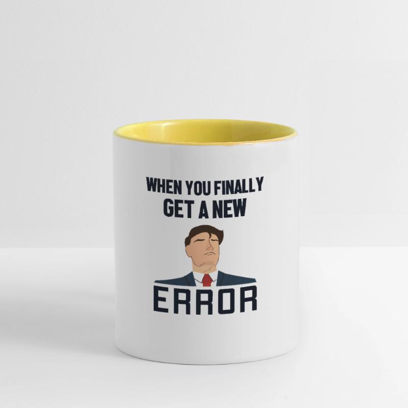 Get a New Error Softwareentwickler Developer Tasse zweifarbig