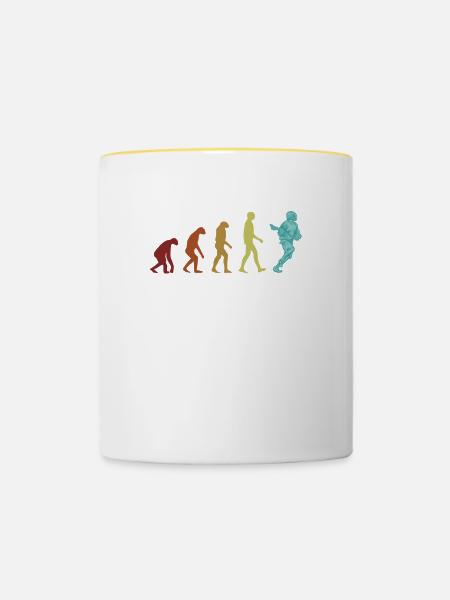 Lacrosse Evolution Polocrosse Intercrosse Trainer - Tasse zweifarbig - Weiß/Gelb