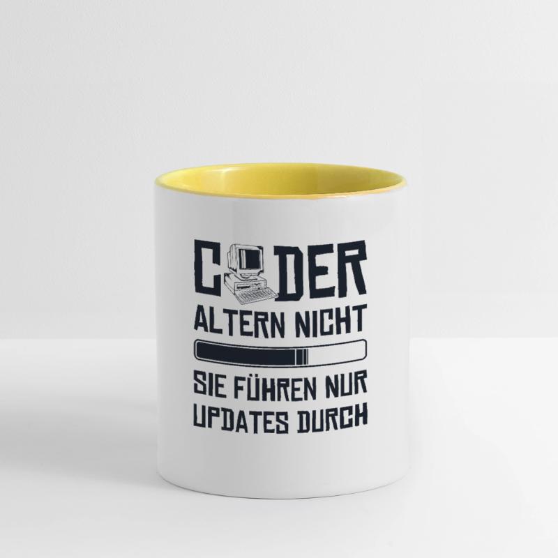 Coder Altern Nicht Developer Softwareingenieur Tasse zweifarbig