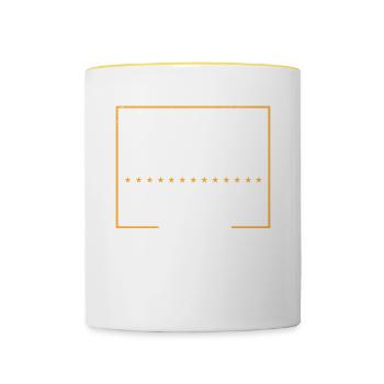 Funny Graduation Future Class Of 2027 I Survived - Contrasting Mug - white/yellow - Front
