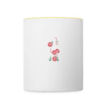 Je ne peux pas, mais je connais un gars drôle Jésus-Christ Meme - Mug contrasté - blanc/jaune - Devant