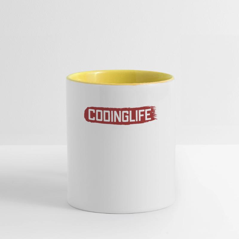 Codinglife Softwareentwickler Developer Tasse zweifarbig