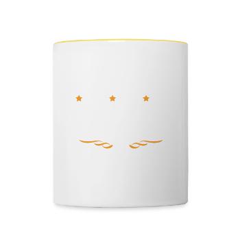 Architekt Beruf - Tasse zweifarbig - Weiß/Gelb - Vorne