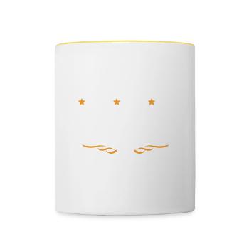 Logistiker Beruf - Tasse zweifarbig - Weiß/Gelb - Vorne