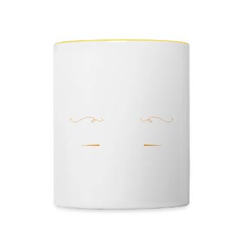 Dachdecker Beruf - Tasse zweifarbig - Weiß/Gelb - Vorne