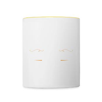 Steuerberater Beruf - Tasse zweifarbig - Weiß/Gelb - Vorne