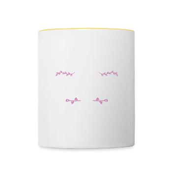 Jonathan - Contrasting Mug - white/yellow - Front