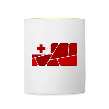 Tonga - Contrasting Mug - white/yellow - Front