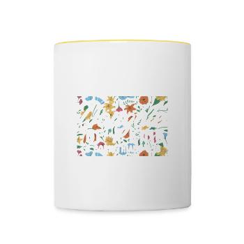 Daughter of a King Religious Christian Faith - Tasse zweifarbig - Weiß/Gelb - Vorne