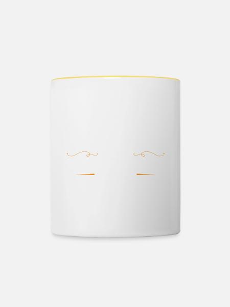 Immobilienmakler Beruf - Tasse zweifarbig - Weiß/Gelb