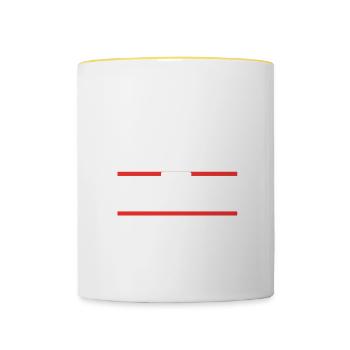 Steuerberater Beruf - Tasse zweifarbig - Weiß/Gelb - Vorne
