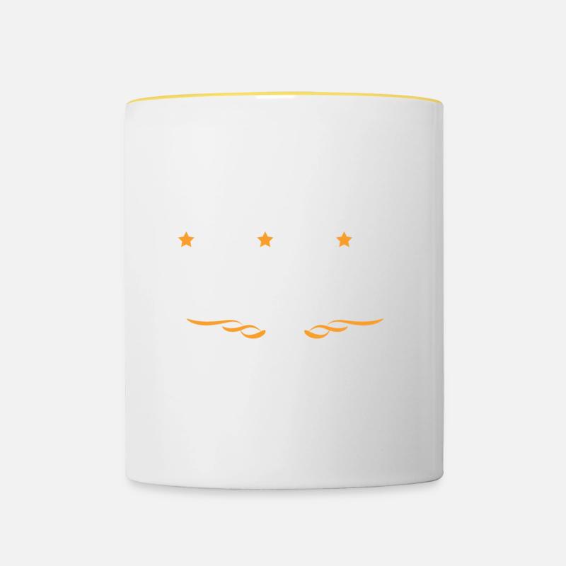 Grafik Designer Beruf - Tasse zweifarbig - Weiß/Gelb
