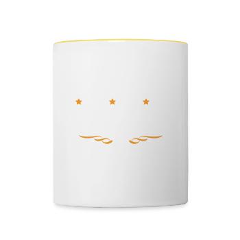 Programmierer Beruf - Tasse zweifarbig - Weiß/Gelb - Vorne