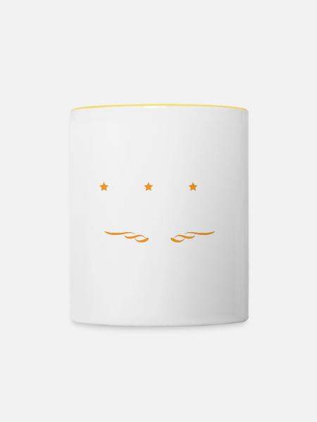 Programmierer Beruf - Tasse zweifarbig - Weiß/Gelb