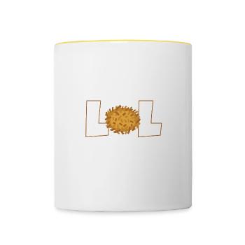 Lot Of Latkes Happy Hanukkah Costume Jewish - Contrasting Mug - white/yellow - Front