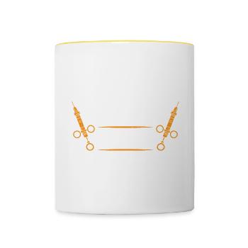 Botox Dealer 13 - Contrasting Mug - white/yellow - Front