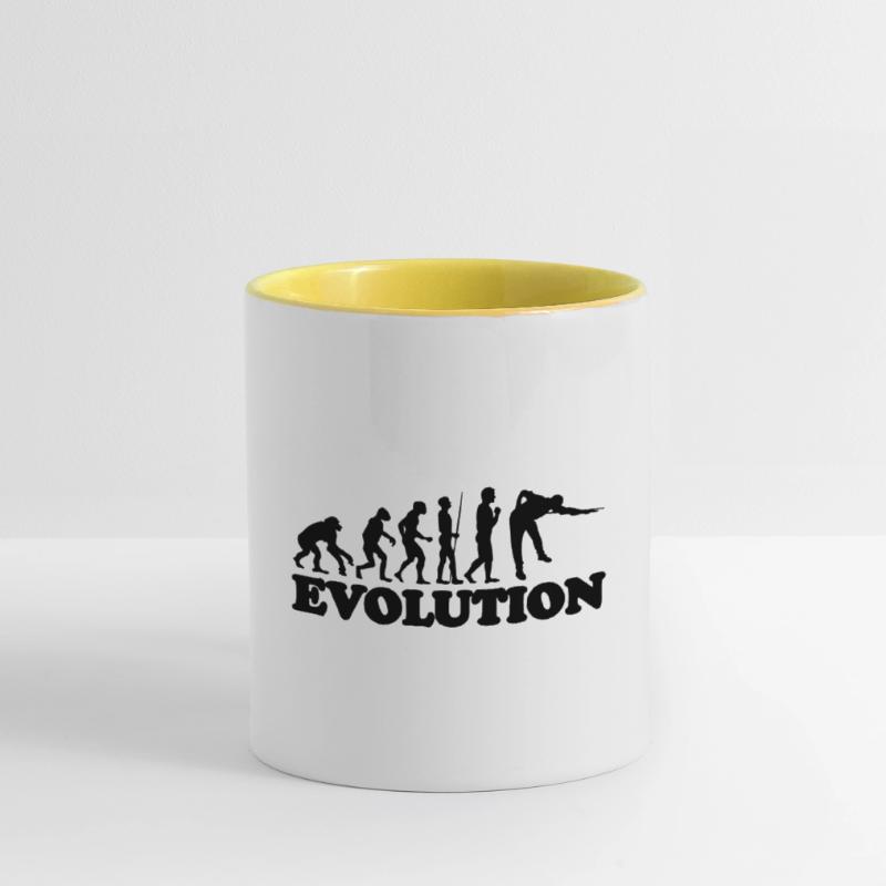Idée Billard Billard Billard Evolution Evolution Mug contrasté