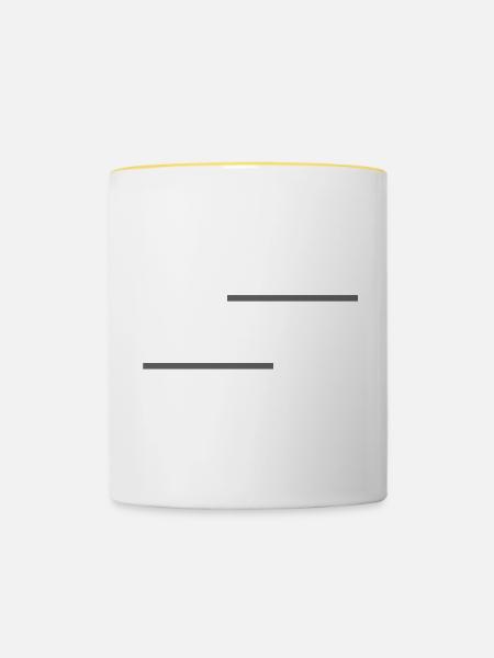 Architekt Beruf - Tasse zweifarbig - Weiß/Gelb
