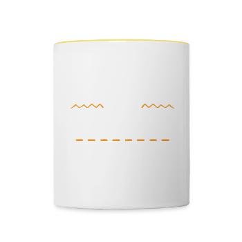 Fleischer Beruf - Tasse zweifarbig - Weiß/Gelb - Vorne