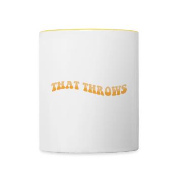 I'm The Sibling That Throw Hands Protective - Contrasting Mug - white/yellow - Front