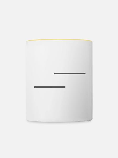 Programmierer Beruf - Tasse zweifarbig - Weiß/Gelb