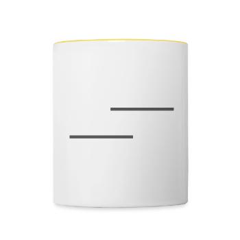 Steuerberater Beruf - Tasse zweifarbig - Weiß/Gelb - Vorne