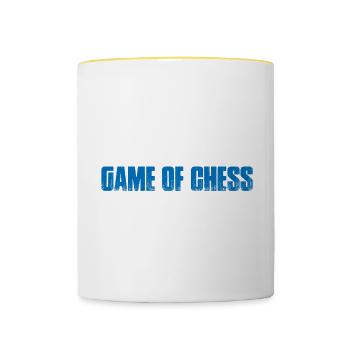Life Is Like A Game Of Chess, I Suck At Chess 4 - Tasse zweifarbig - Weiß/Gelb - Vorne