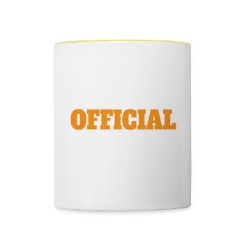 Official Pooper Scooper 33 - Tasse zweifarbig - Weiß/Gelb - Vorne
