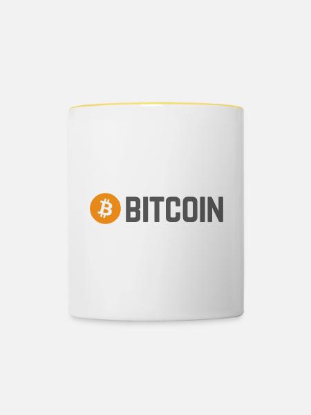 Bitcoin (Bitcoin) - Tasse zweifarbig - Weiß/Gelb