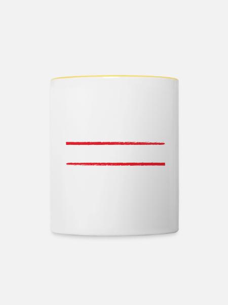 Greece 2023 - Tasse zweifarbig - Weiß/Gelb