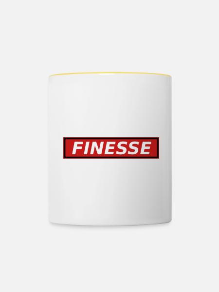 Finesse - Tasse zweifarbig - Weiß/Gelb