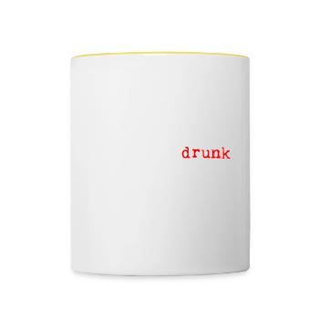 I Am Day Drunk, Good Sir 4 - Tasse zweifarbig - Weiß/Gelb - Vorne