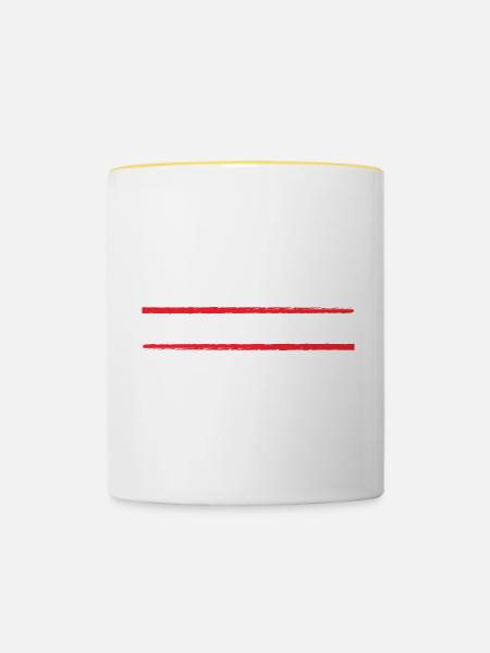 Goldstrand 2023 - Tasse zweifarbig - Weiß/Gelb