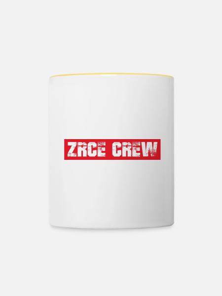 Zrce Crew - Tasse zweifarbig - Weiß/Gelb