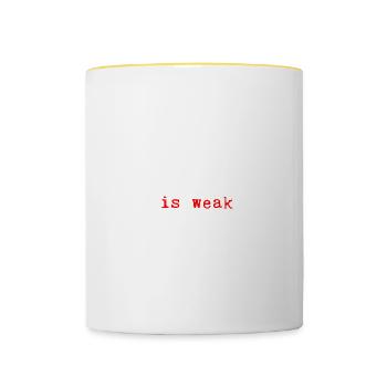 My Pullout Game Is Weak 2 - Tasse zweifarbig - Weiß/Gelb - Vorne