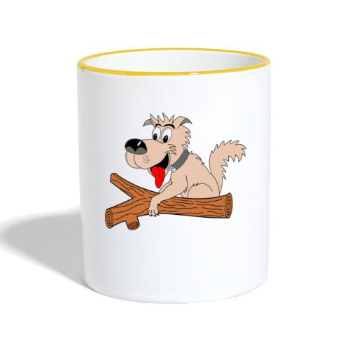 t shirt amusant chien drole humour - Mug contrasté
