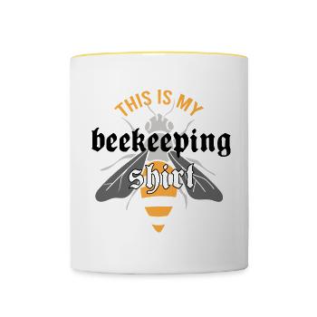 Imker Bienenhonig Imkerei Wildtiere - Tasse zweifarbig - Weiß/Gelb - Vorne