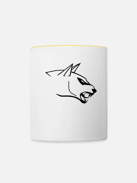 FrizErIs Merch Shop - Tasse zweifarbig - Weiß/Gelb