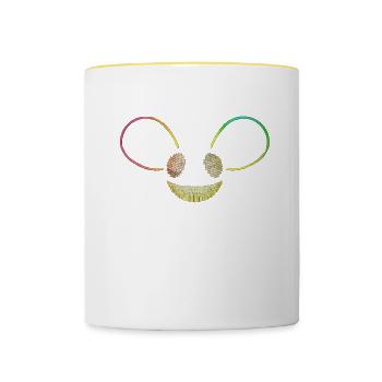 Deadmau5 - Tasse zweifarbig - Weiß/Gelb - Vorne