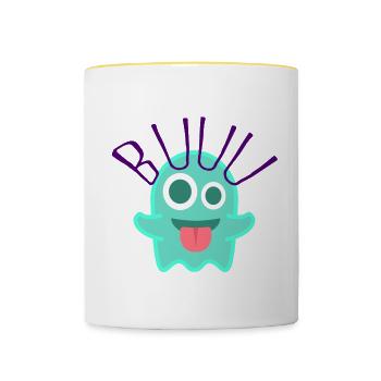 Geist - Tasse zweifarbig - Weiß/Gelb - Vorne