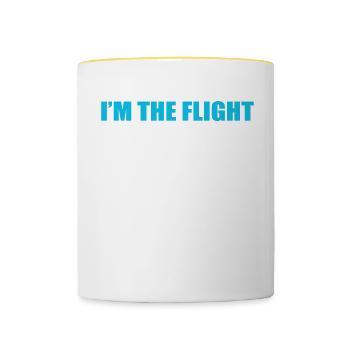 The Flight Attendant Stewardess Gift - Contrasting Mug - white/yellow - Front