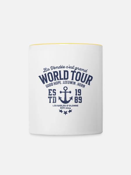 Worldtour Regatta blc - Tasse zweifarbig - Weiß/Gelb