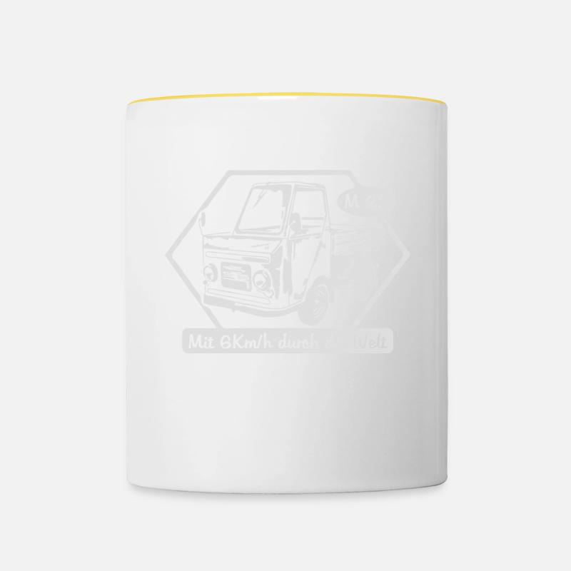 IFA LKW Multicar M22 - Tasse zweifarbig - Weiß/Gelb