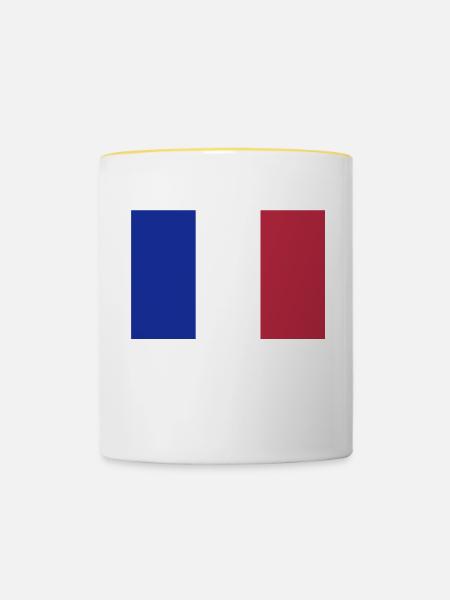 Flagg - Tasse zweifarbig - Weiß/Gelb