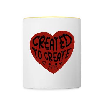 Maler Handwerker Beruf Spruch Geschenk - Tasse zweifarbig - Weiß/Gelb - Vorne