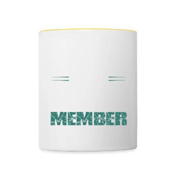 Racing Team - Contrasting Mug - white/yellow - Front