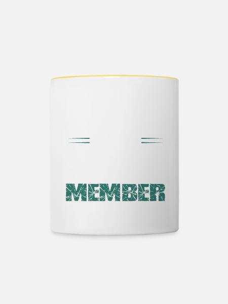 Racing Team - Tasse zweifarbig - Weiß/Gelb