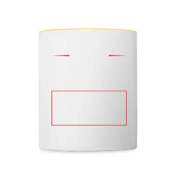 Tuning Crew - Contrasting Mug - white/yellow - Front