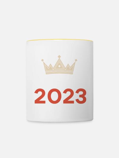 Greece 2023 - Tasse zweifarbig - Weiß/Gelb
