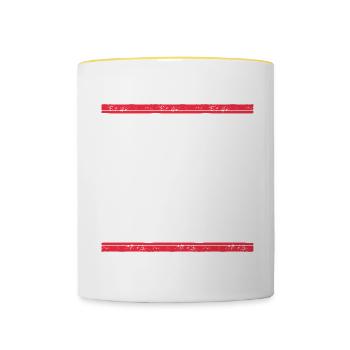 Lloret De Mar 2023 - Tasse zweifarbig - Weiß/Gelb - Vorne